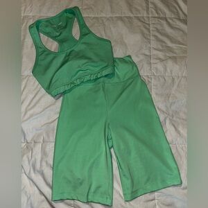 Mint asos workout set